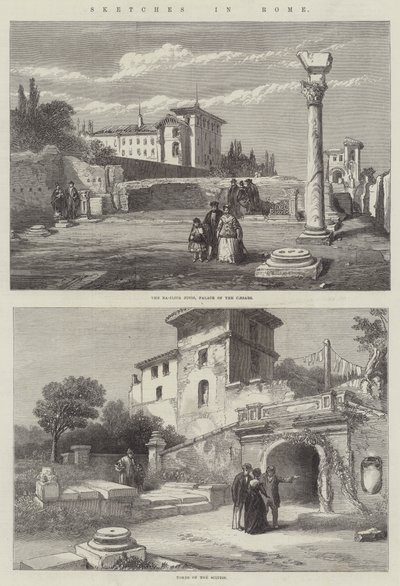 Bocetos en Roma (grabado) de English School