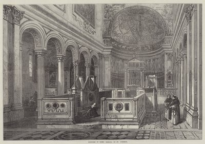 Bocetos en Roma, Basílica de San Clemente (grabado) de English School