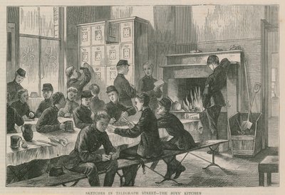 Bocetos en la calle del telégrafo - la cocina de los chicos de English School