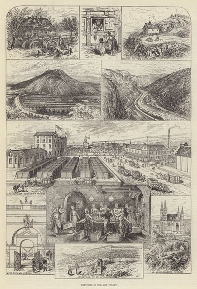 Bocetos en el Valle de Ahr (grabado) de English School