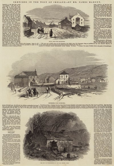 Bocetos en el Oeste de Irlanda (grabado) de English School