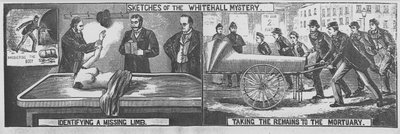 Bocetos del misterio de Whitehall de English School