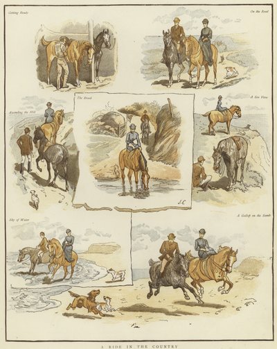 Bocetos a caballo de English School