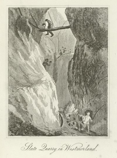 Cantera de pizarra en Westmorland de English School