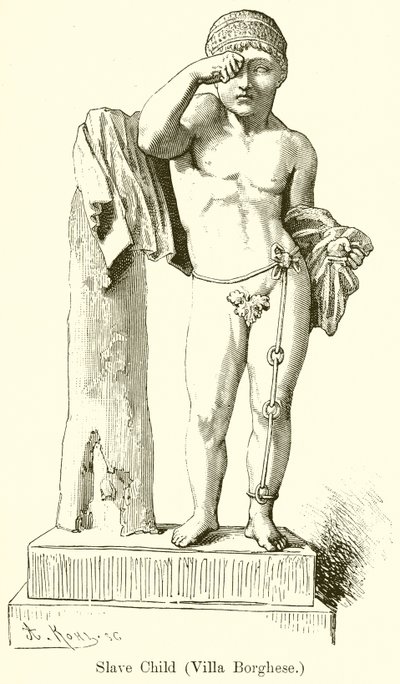 Niño esclavo (Villa Borghese) (grabado) de English School