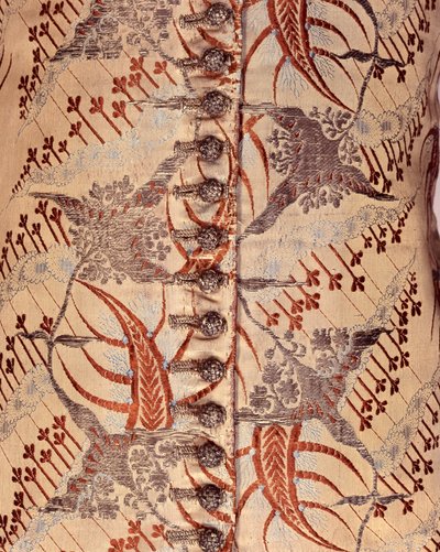 Chaleco con mangas, c.1705-15 (seda y brocado) de English School