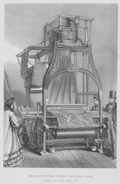 Telar Jacquard patentado por Smith Brothers, Medalla de Oro 1862 de English School