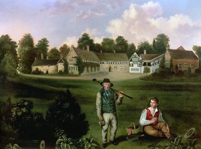 Smithills Hall desde el Sur, 1820 de English School