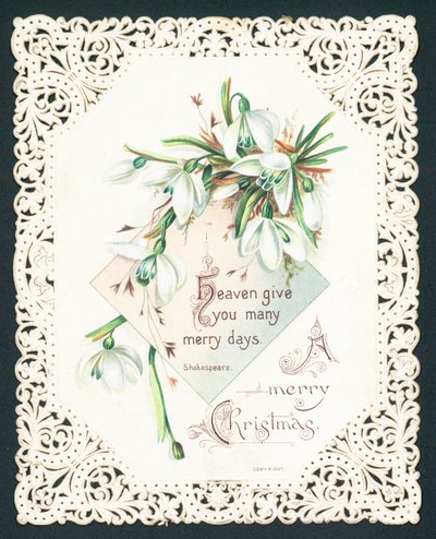 Campanillas, tarjeta de Navidad de English School