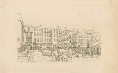 Soho Square, mirando al oeste de English School