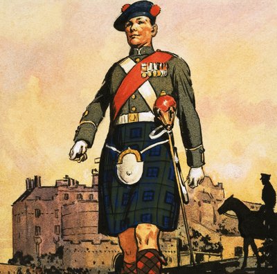 Soldado del Black Watch de English School