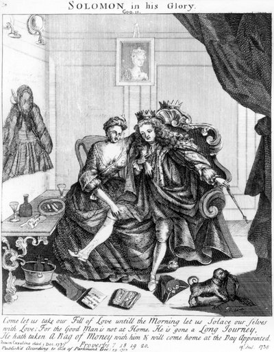 Salomón en su Gloria, circa 1738 de English School