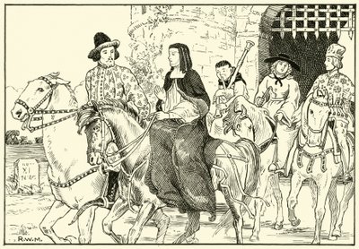 Algunos de los Peregrinos de Canterbury de English School