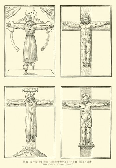 Algunas de las primeras representaciones de la Crucifixión de English School