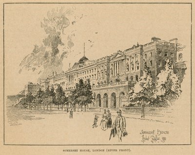 Somerset House, Londres (frente al río) de English School