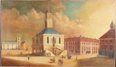 Mercado de South Shields, c.1800 de English School