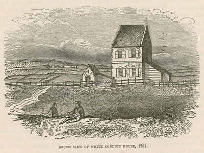 Vista sur de White Conduit House, Islington, Londres de English School
