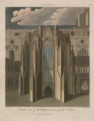 Vista sur de la Casa Capitular de la antigua Catedral de San Pablo de English School