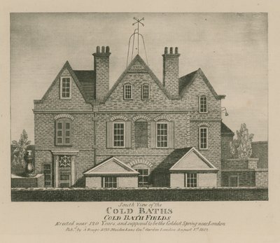 Vista sur de los baños fríos, Cold Bath Fields de English School