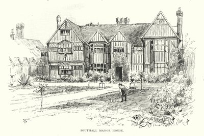 Southall Manor House (grabado) de English School