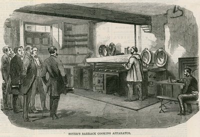 Aparato de cocina de barracones de Soyer de English School