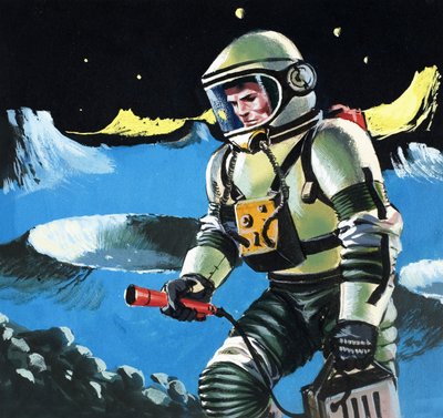 Astronauta probando la atmósfera de English School
