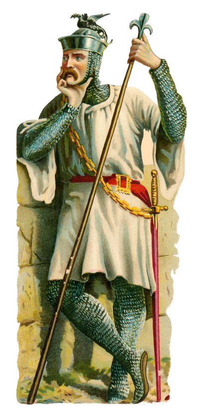 Lancero, época del rey Guillermo II, 1087-1100 de English School
