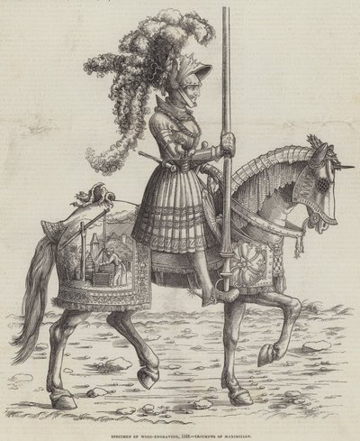 Ejemplar de Xilografía, 1518, Triunfos de Maximiliano de English School