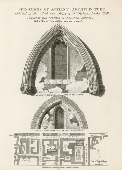 Especímenes de arquitectura antigua de English School