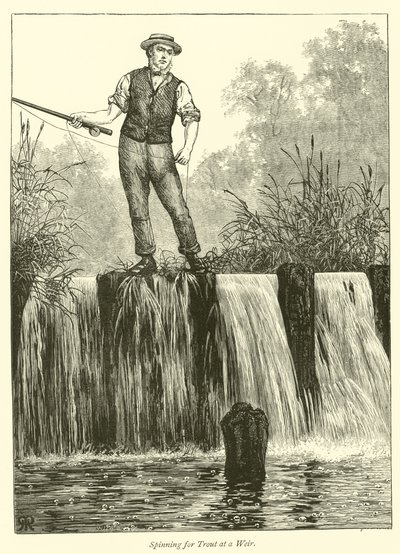 Pescando truchas en un azud de English School