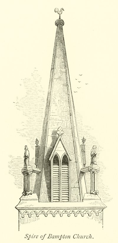 Aguja de la iglesia de Bampton de English School