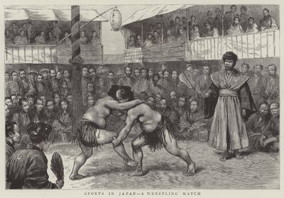 Deportes en Japón, un combate de lucha de English School