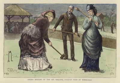Reunión de primavera del All England Croquet Club en Wimbledon de English School