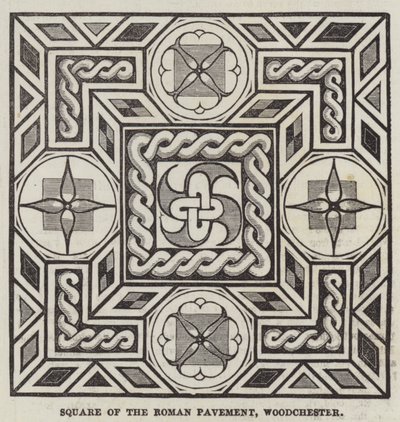 Cuadrado del Pavimento Romano, Woodchester de English School