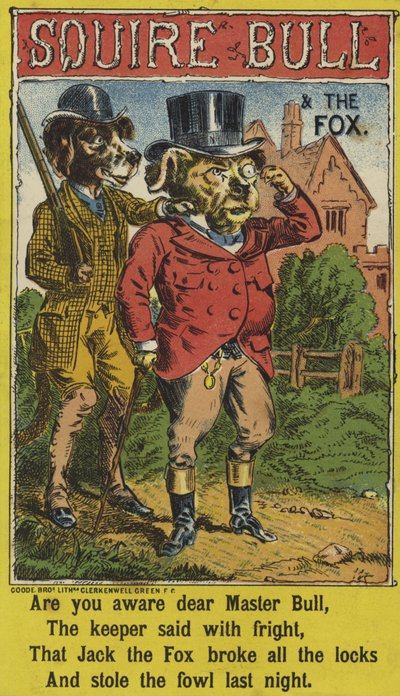 El escudero Bull y el zorro de English School