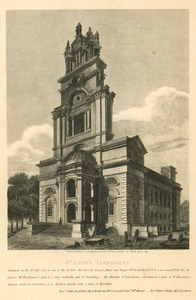 Iglesia de Santa Ana, Limehouse, Londres de English School