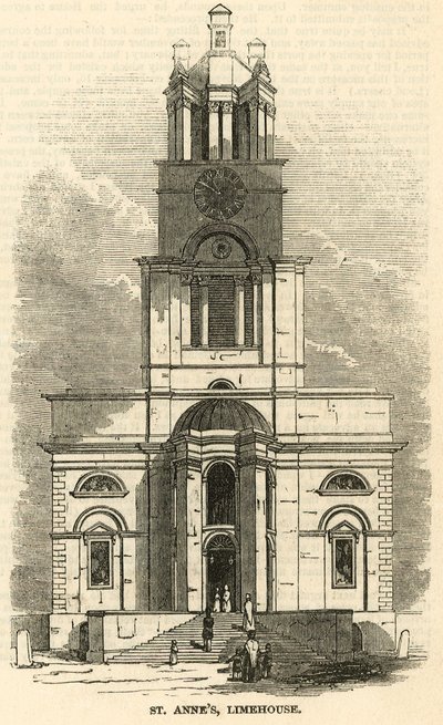 Iglesia de Santa Ana, Limehouse, Londres de English School