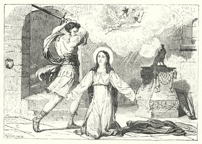 Santa Cecilia (grabado) de English School
