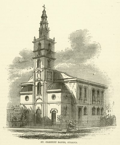 San Clemente Danés, Strand (grabado) de English School