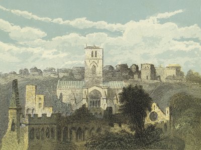 Catedral de St Davids, Vista desde el Palacio del Obispo Antiguo de English School