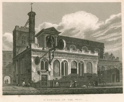 St Dunstan en el Oeste; Iglesia de St Dunstans, Fleet Street, Londres de English School