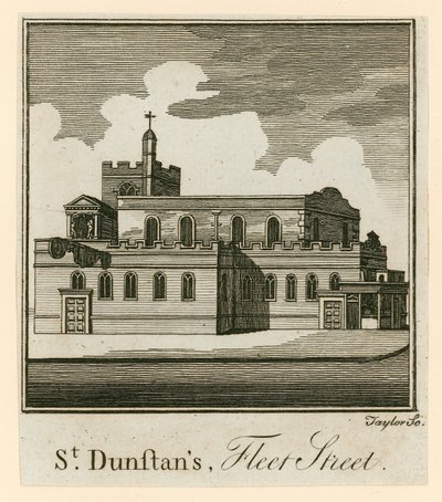 St Dunstans, Fleet Street, Londres de English School