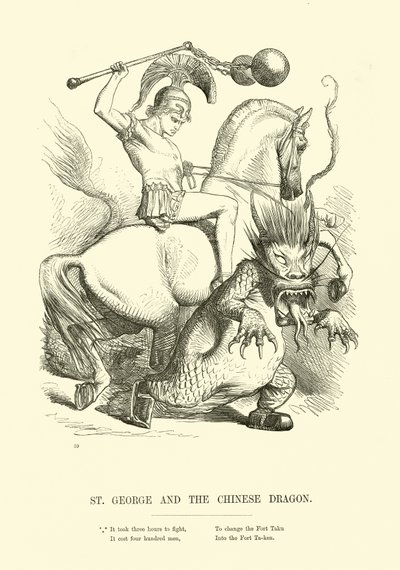 San Jorge y el dragón chino de English School