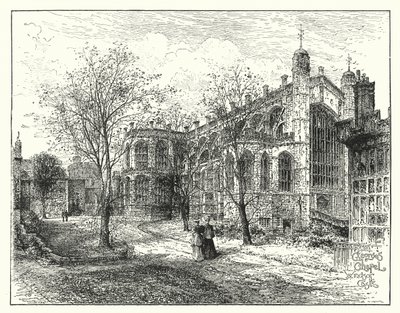 Capilla de San Jorge, Windsor (grabado) de English School