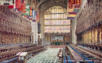 Capilla de San Jorge en el Castillo de Windsor, Berkshire de English School