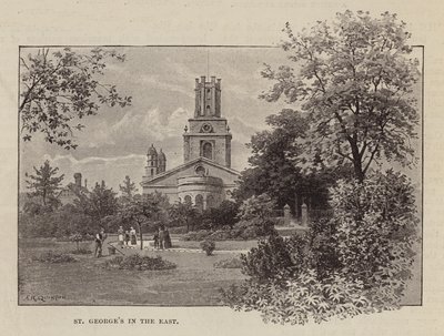 San Jorge en el Este (grabado) de English School