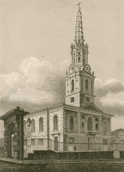 St Giles in the Fields, Londres de English School