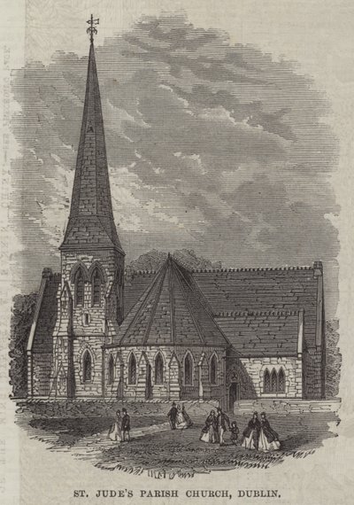 Iglesia Parroquial de San Judas, Dublín (grabado) de English School