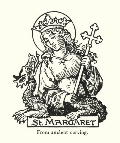 Santa Margarita, de talla antigua de English School