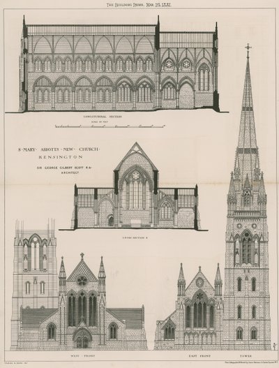 Nueva iglesia de St Mary Abbotts, Kensington de English School